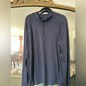 Men’s Dark Gray Fabletics Quarter Zip Pullover